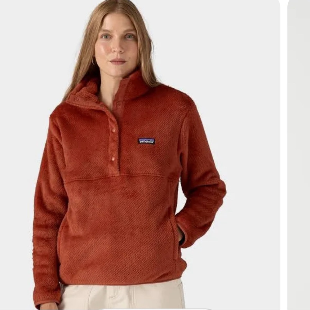 Red Patagonia Fleece Pullover